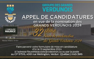 Appel de candidatures – Les Grands Verdunois 2024